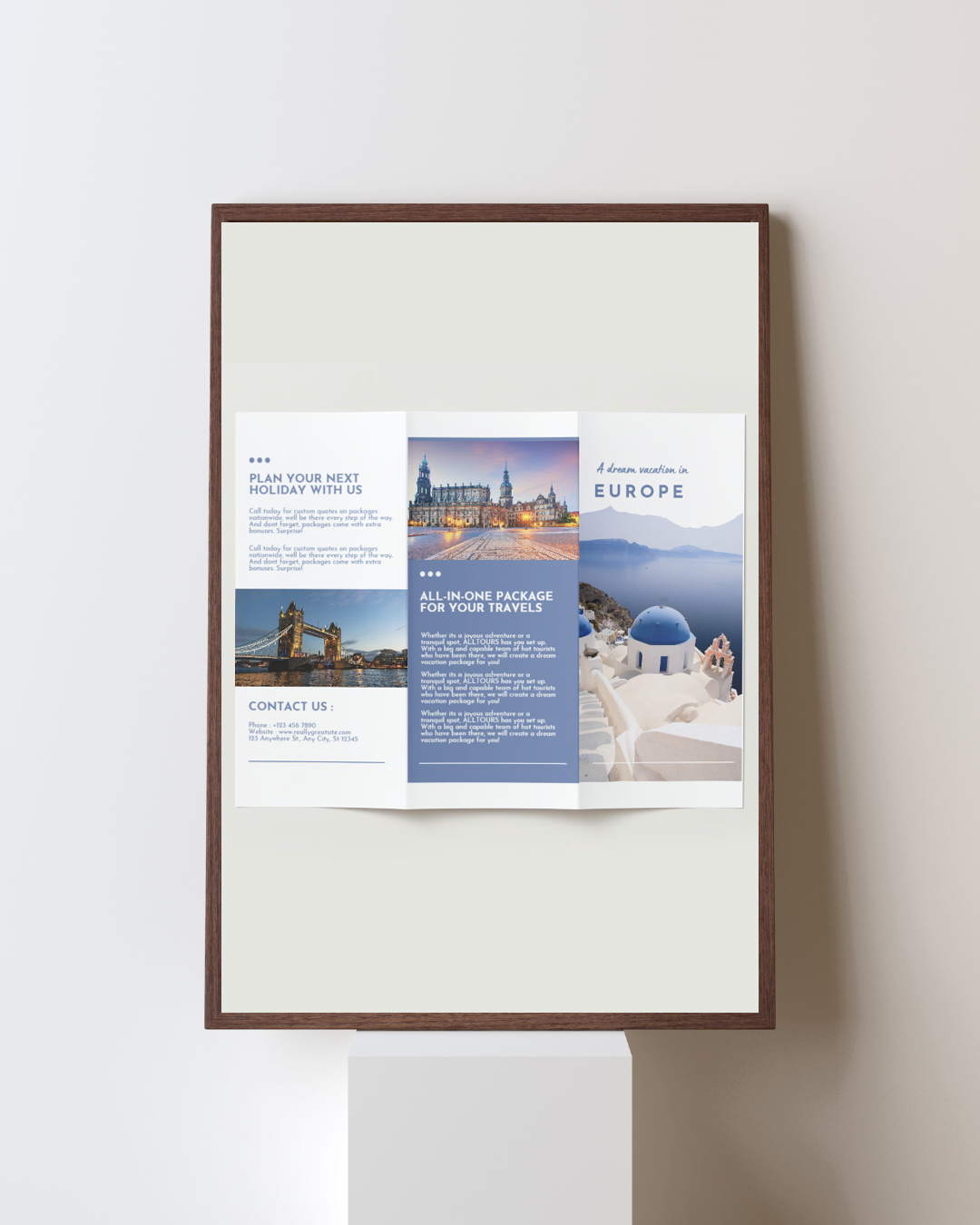 CUSTOM BROCHURE & MENU DESIGN